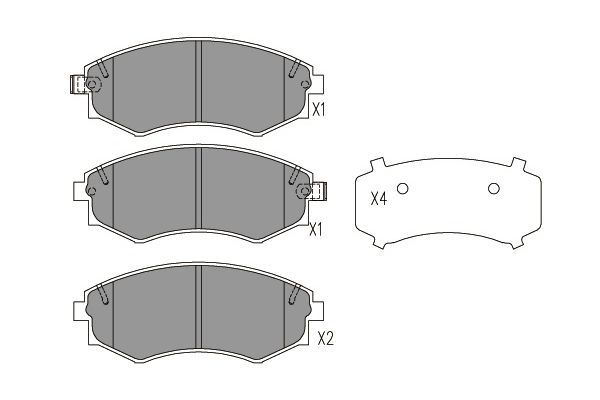 KAVO PARTS Jarrupala, levyjarru BP-7502